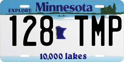 MN license plate 128TMP