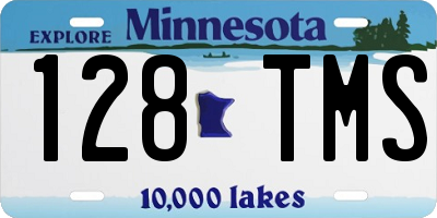 MN license plate 128TMS