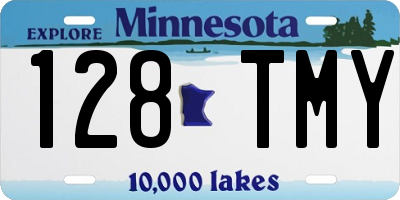 MN license plate 128TMY