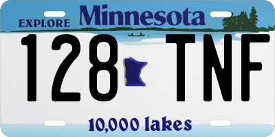 MN license plate 128TNF