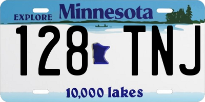 MN license plate 128TNJ