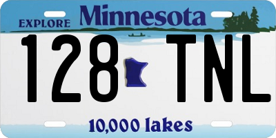 MN license plate 128TNL