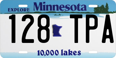 MN license plate 128TPA