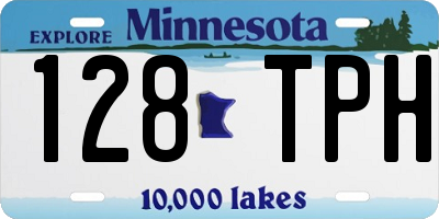 MN license plate 128TPH