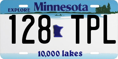 MN license plate 128TPL