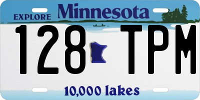 MN license plate 128TPM
