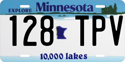 MN license plate 128TPV