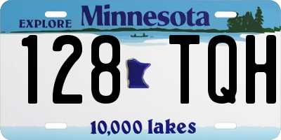 MN license plate 128TQH