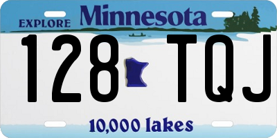 MN license plate 128TQJ