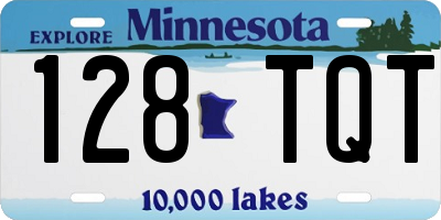 MN license plate 128TQT