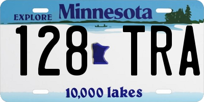 MN license plate 128TRA