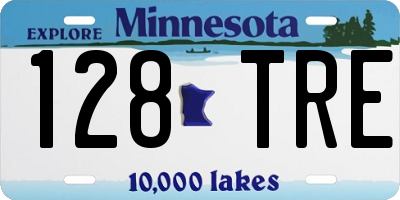 MN license plate 128TRE