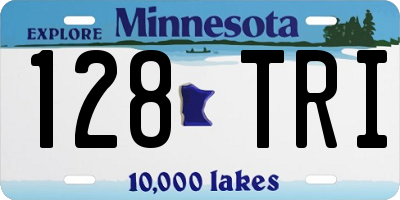 MN license plate 128TRI