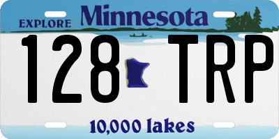 MN license plate 128TRP