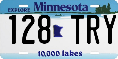 MN license plate 128TRY