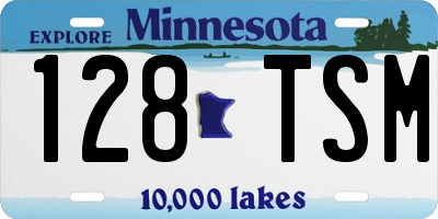 MN license plate 128TSM