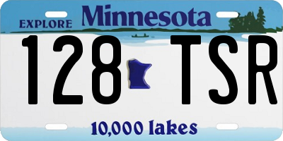 MN license plate 128TSR