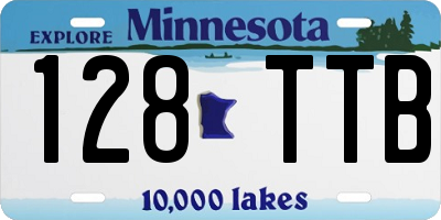 MN license plate 128TTB