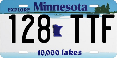 MN license plate 128TTF