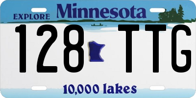 MN license plate 128TTG