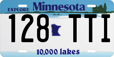 MN license plate 128TTI