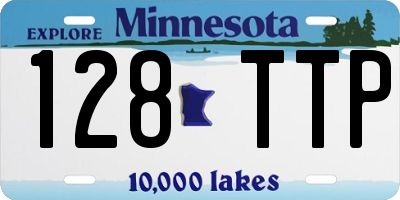MN license plate 128TTP