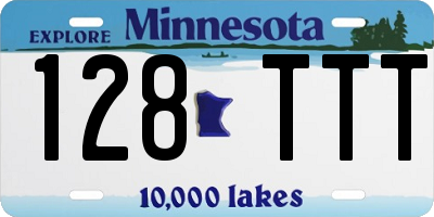MN license plate 128TTT