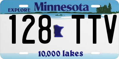 MN license plate 128TTV