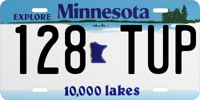 MN license plate 128TUP