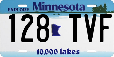 MN license plate 128TVF