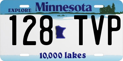MN license plate 128TVP