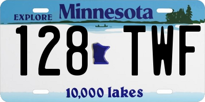 MN license plate 128TWF