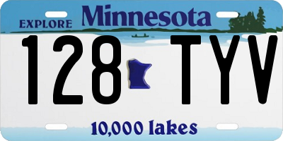 MN license plate 128TYV
