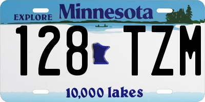 MN license plate 128TZM