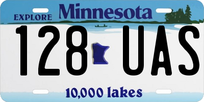 MN license plate 128UAS