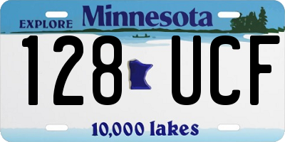 MN license plate 128UCF