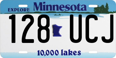 MN license plate 128UCJ