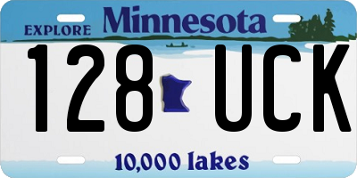 MN license plate 128UCK
