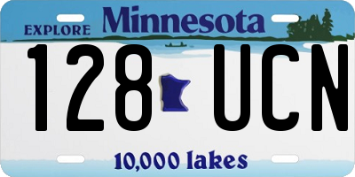 MN license plate 128UCN