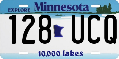 MN license plate 128UCQ