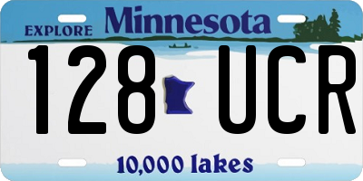 MN license plate 128UCR