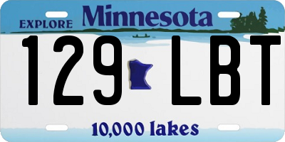MN license plate 129LBT