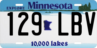 MN license plate 129LBV