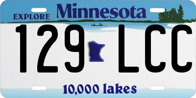 MN license plate 129LCC