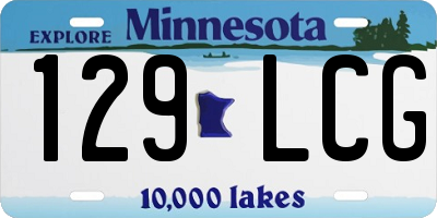MN license plate 129LCG