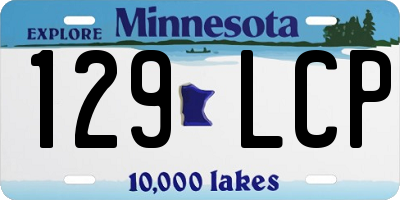 MN license plate 129LCP