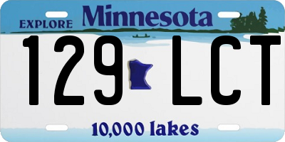 MN license plate 129LCT