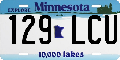 MN license plate 129LCU