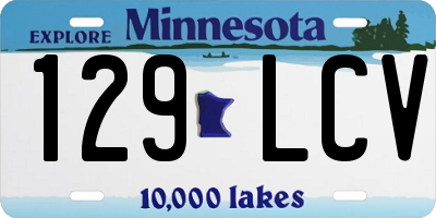 MN license plate 129LCV