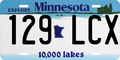 MN license plate 129LCX